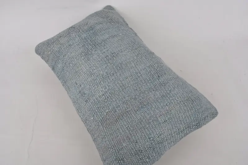 Kilim Cushion Sham, 12x20 Gray Pillow Sham, Vintage Kilim Throw Pillow, Ethnic Pillow Sham, Handmade Kilim Cushion, Handmade Pillow Sham, Cushion - 10