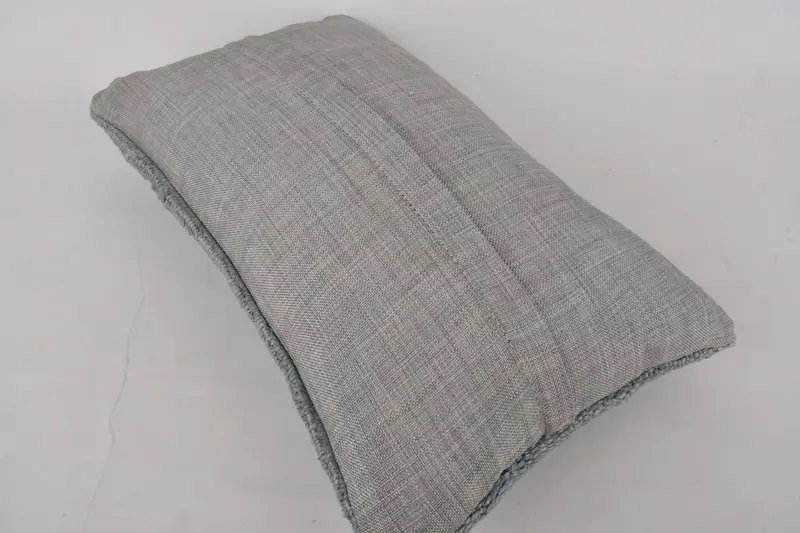 Kilim Cushion Sham, 12x20 Gray Pillow Sham, Vintage Kilim Throw Pillow, Ethnic Pillow Sham, Handmade Kilim Cushion, Handmade Pillow Sham, Cushion - 8