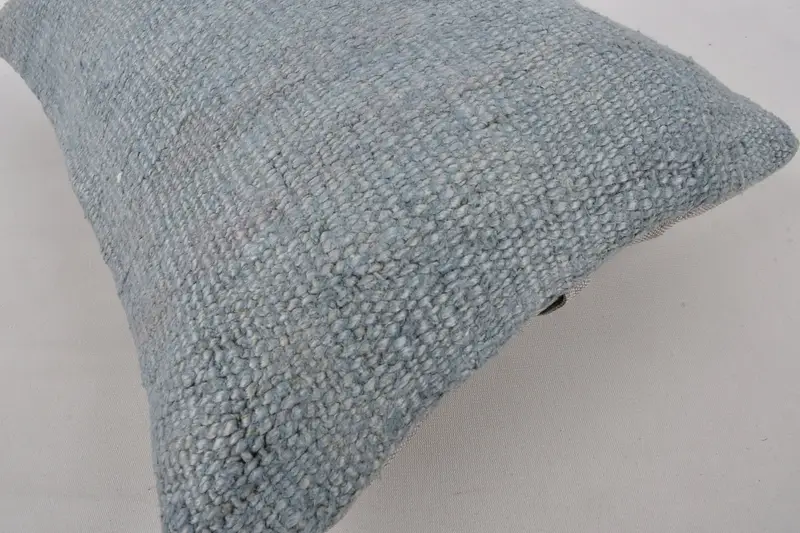Kilim Cushion Sham, 12x20 Gray Pillow Sham, Vintage Kilim Throw Pillow, Ethnic Pillow Sham, Handmade Kilim Cushion, Handmade Pillow Sham, Cushion - 9