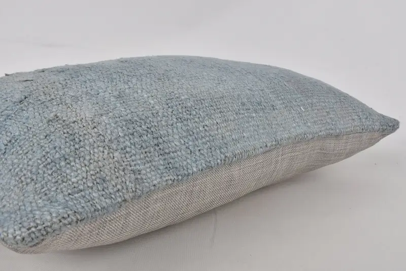 Kilim Cushion Sham, 12x20 Gray Pillow Sham, Vintage Kilim Throw Pillow, Ethnic Pillow Sham, Handmade Kilim Cushion, Handmade Pillow Sham, Cushion - 6
