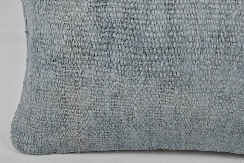 Kilim Cushion Sham, 12x20 Gray Pillow Sham, Vintage Kilim Throw Pillow, Ethnic Pillow Sham, Handmade Kilim Cushion, Handmade Pillow Sham, Cushion - 4