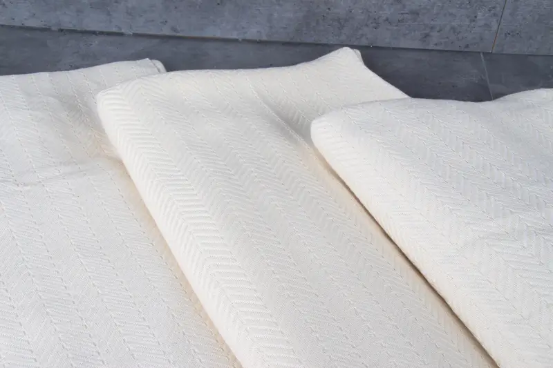 Personalized Blanket, Aesthetic Blanket, Turkish Blanket, Boyfriend Christmas Gift, Woven Throw Blanket, Organic Throw, 92x76 Cotton Chevron Towel - 6