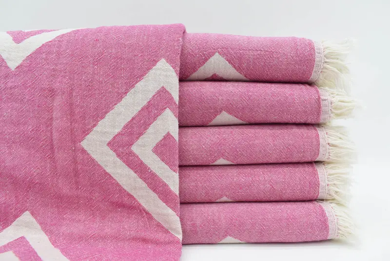 Monogram Beach Towel, Pool Towels, Bridal Shower Favor, 70x36 Cotton Geometric Towel, Sand-resistant towel, Gym Towel, Summer Gift Ideas, Thin towel - 1