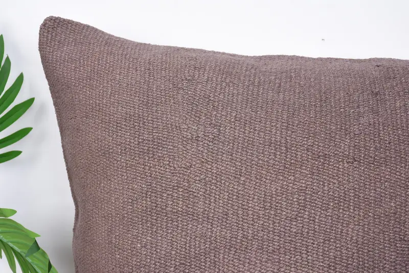 Turkish Pillow, Nomadic Pillow Cover, 28x28 Brown Cushion Case, Turkish Kilim Pillow, Kilim Cushion Sham, Cushion, Vintage Throw Cushion - 2