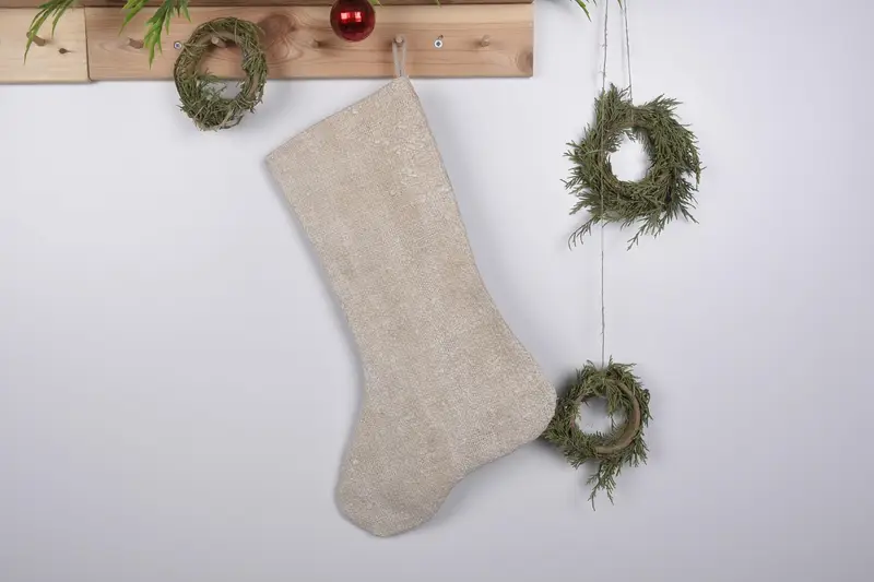 19 inç Geniş Noel Süsleri Desen Çorap, Rahat Tatil Cazibesi Çorap