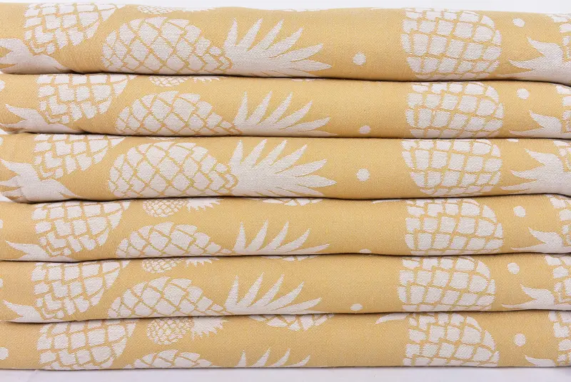 Quick-dry towel, 70x36 Cotton Pineapple Design Towel, Luxury towel, Turkish Towel Bulk, Bachelorette Towel, Embroidery Towels, Bridal Shower Favors - 2