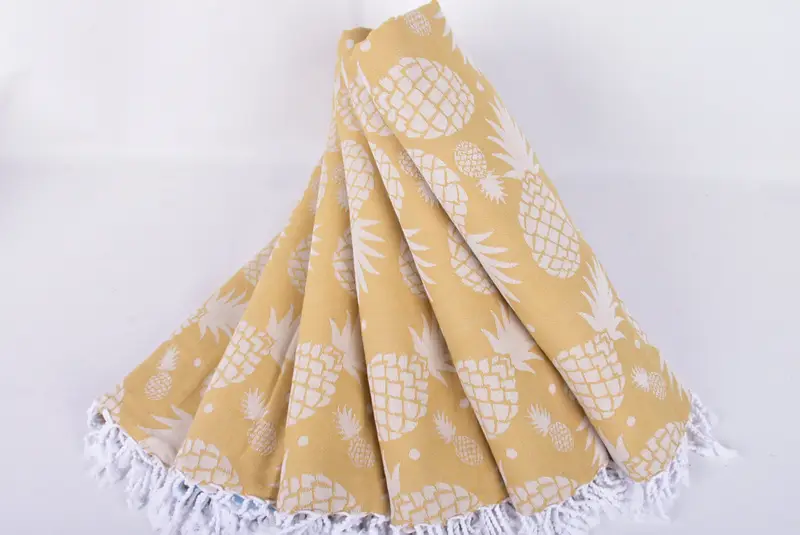 Quick-dry towel, 70x36 Cotton Pineapple Design Towel, Luxury towel, Turkish Towel Bulk, Bachelorette Towel, Embroidery Towels, Bridal Shower Favors - 4