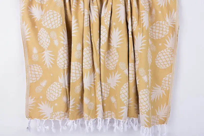 Quick-dry towel, 70x36 Cotton Pineapple Design Towel, Luxury towel, Turkish Towel Bulk, Bachelorette Towel, Embroidery Towels, Bridal Shower Favors - 8