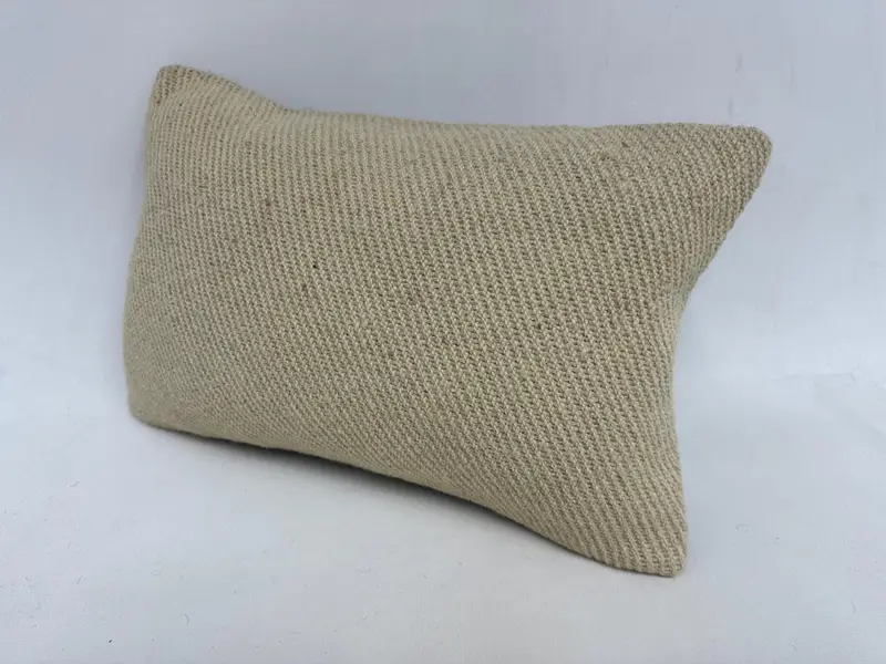 12x20 Beige Cushion Cover, Pillow Sham, Antique Pillows, Boho Pillow Sham Cover, Living Room Throw Pillow, Rustic Cushion, Vintage Kilim Pillow - 4