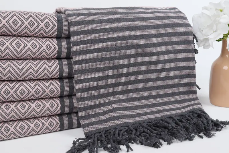 Christmas Gift, Beach Towel Bulk, Quick-dry peshtemal, Bridesmaid Gifts, Lightweight towel, Gift For The Home Decor, 70x40 Cotton Diamond Towel - 2