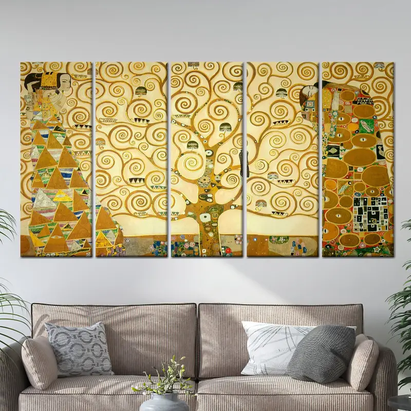 Klimt The Tree Of Life, Gustav Klimt Wall Art, The Tree Of Life Wall Decor, Tree Life Wall Art, Canvas Wall Decor, Klimt Tree, Artwork, - 10