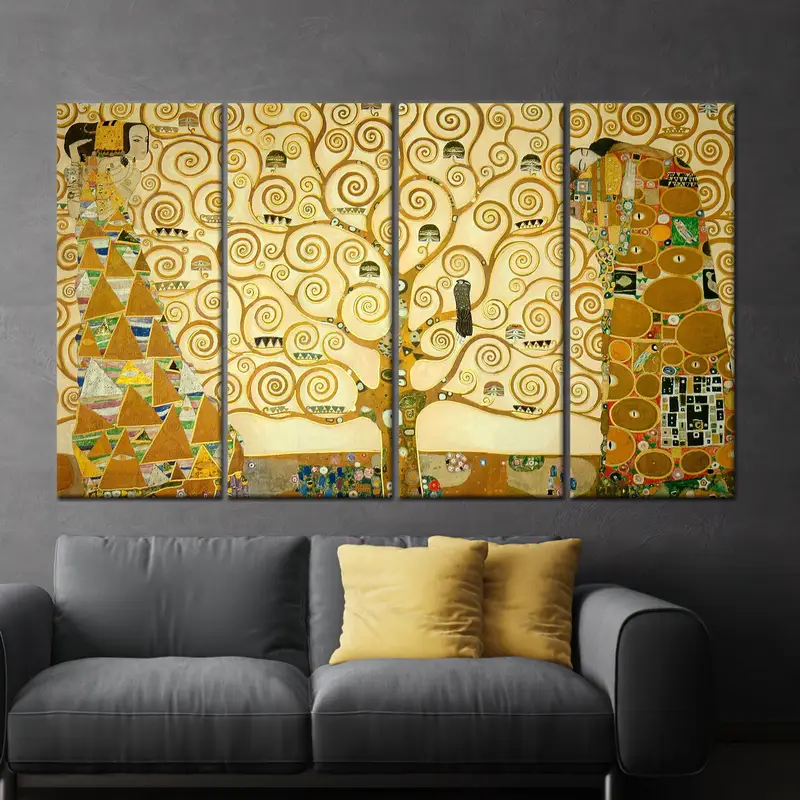 Klimt The Tree Of Life, Gustav Klimt Wall Art, The Tree Of Life Wall Decor, Tree Life Wall Art, Canvas Wall Decor, Klimt Tree, Artwork, - 3