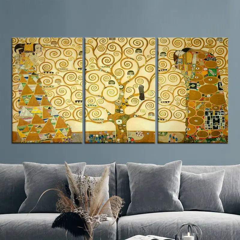 Klimt The Tree Of Life, Gustav Klimt Wall Art, The Tree Of Life Wall Decor, Tree Life Wall Art, Canvas Wall Decor, Klimt Tree, Artwork, - 2
