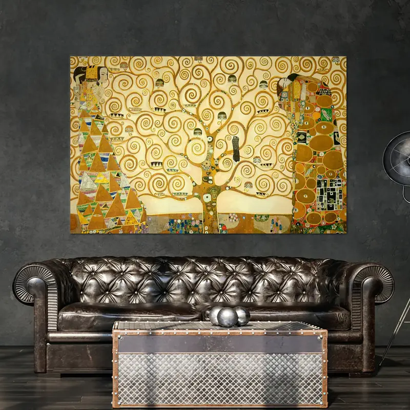 Klimt The Tree Of Life, Gustav Klimt Wall Art, The Tree Of Life Wall Decor, Tree Life Wall Art, Canvas Wall Decor, Klimt Tree, Artwork, - 9