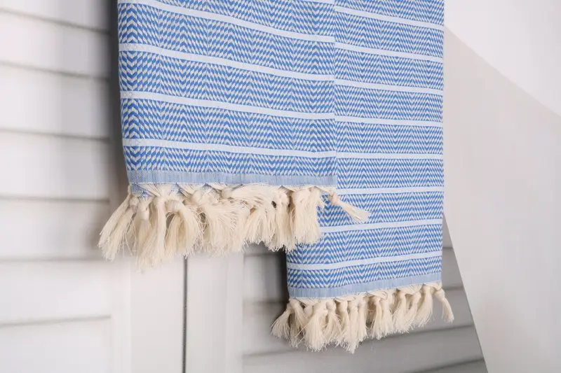 Hammam towel, Bridesmaid Gifts, 70x40 Cotton Striped Towel, Beach Towel Gift, Pool Towels, Gift For Best Friend, Soft and absorbent Turkish towel - 8