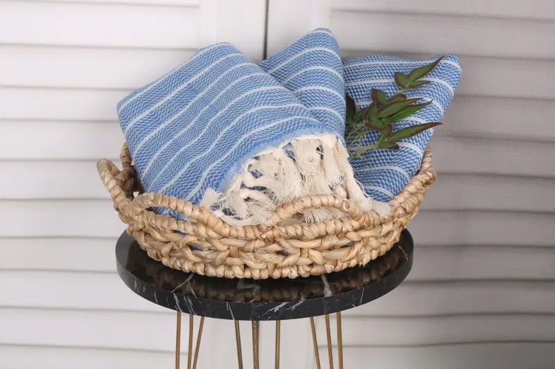 Hammam towel, Bridesmaid Gifts, 70x40 Cotton Striped Towel, Beach Towel Gift, Pool Towels, Gift For Best Friend, Soft and absorbent Turkish towel - 5