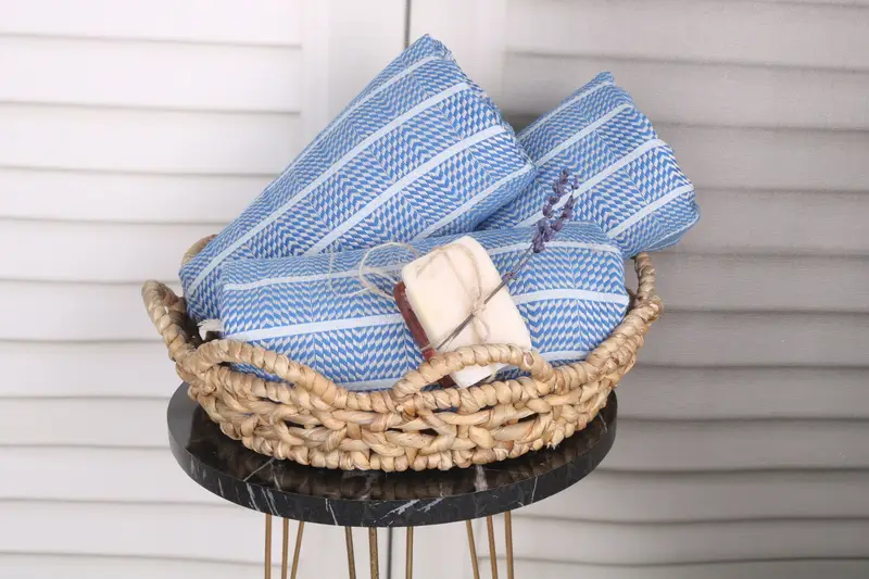 Hammam towel, Bridesmaid Gifts, 70x40 Cotton Striped Towel, Beach Towel Gift, Pool Towels, Gift For Best Friend, Soft and absorbent Turkish towel - 4