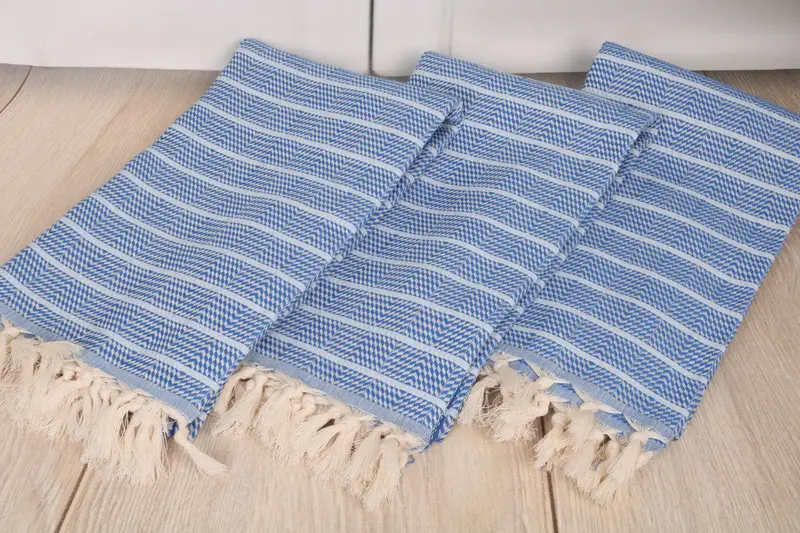 Hammam towel, Bridesmaid Gifts, 70x40 Cotton Striped Towel, Beach Towel Gift, Pool Towels, Gift For Best Friend, Soft and absorbent Turkish towel - 6