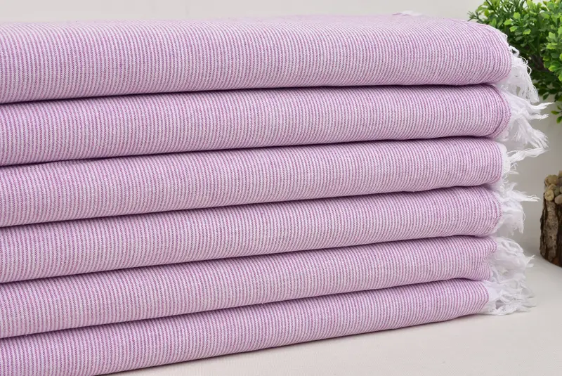 70x40 Cotton Striped Towel, Bridesmaid Favors, Bachelor Bachelorette Party Favors, Monogram Beach Towel, Eco-Friendly Turkish Towel, Thin towel - 3