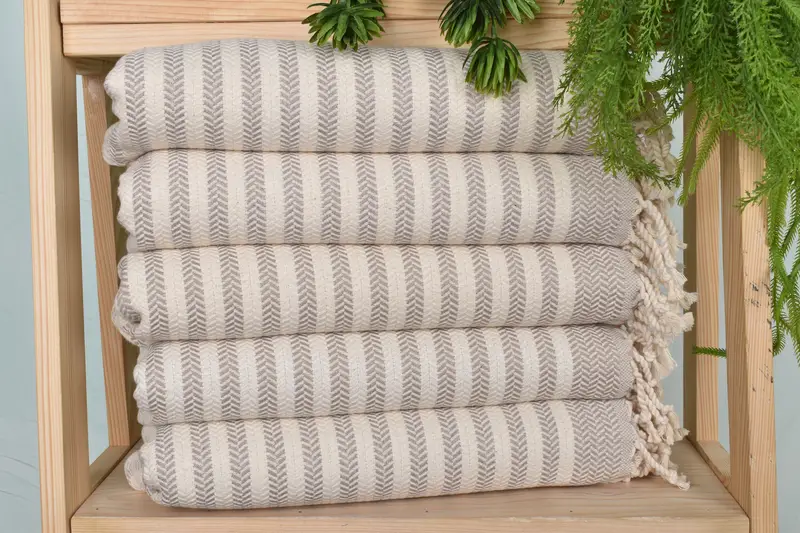 Turkish Towel Monogram, Personalized Dish Towel, Turkish Hand Towel, 40x18 Cotton Chevron Towel, Personalized Gift For Her, Monogram Kitchen Towel - 1