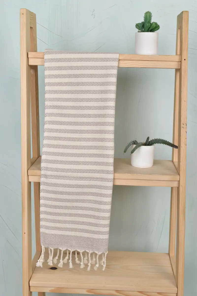 Turkish Towel Monogram, Personalized Dish Towel, Turkish Hand Towel, 40x18 Cotton Chevron Towel, Personalized Gift For Her, Monogram Kitchen Towel - 8