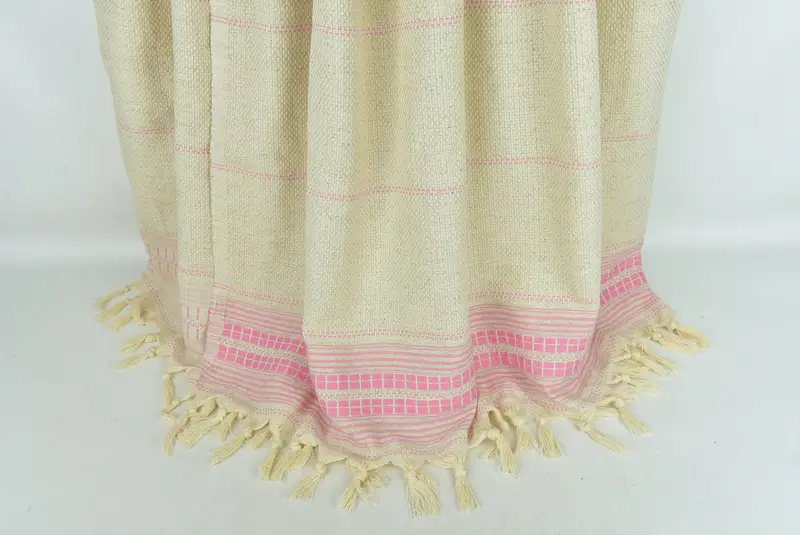 Bridal Shower Gift, Wedding Favors, Bachelorette Gifts, Bridal Gifts, Bachelorette Large Towel, 96x94 Linen Striped Towel, Oversized Beach Towel - 8