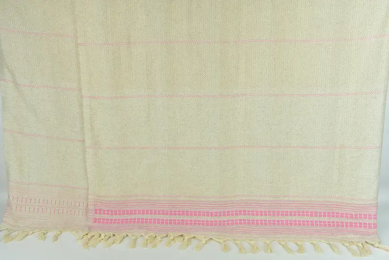 Bridal Shower Gift, Wedding Favors, Bachelorette Gifts, Bridal Gifts, Bachelorette Large Towel, 96x94 Linen Striped Towel, Oversized Beach Towel - 7