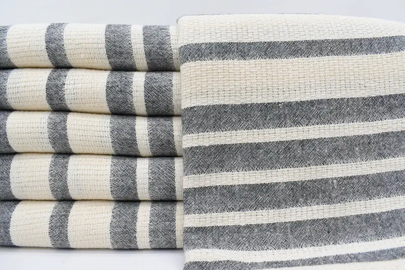 70x34 Cotton Striped Towel, Thin towel, Cute Beach Towel, Custom Towel Beach, Bridal Shower Gift, Housewarming Gift, Spa Gift, Personalized Gifts - 1