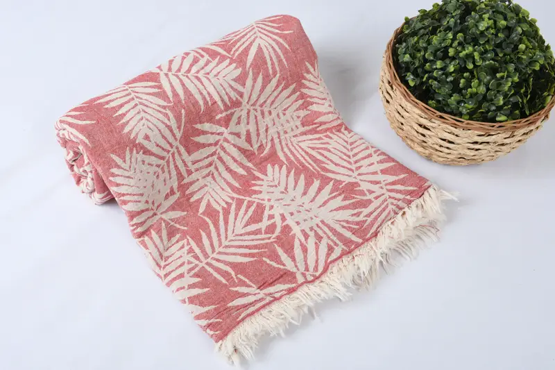 Personalized Blanket, Halloween Blanket, 100x80 Cotton Floral Patterned Towel, Woven Blanket, Wedding Hand Made Gift, Bohemian Bedspread, Bedspread - 4
