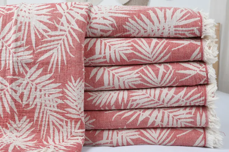 Personalized Blanket, Halloween Blanket, 100x80 Cotton Floral Patterned Towel, Woven Blanket, Wedding Hand Made Gift, Bohemian Bedspread, Bedspread - 1