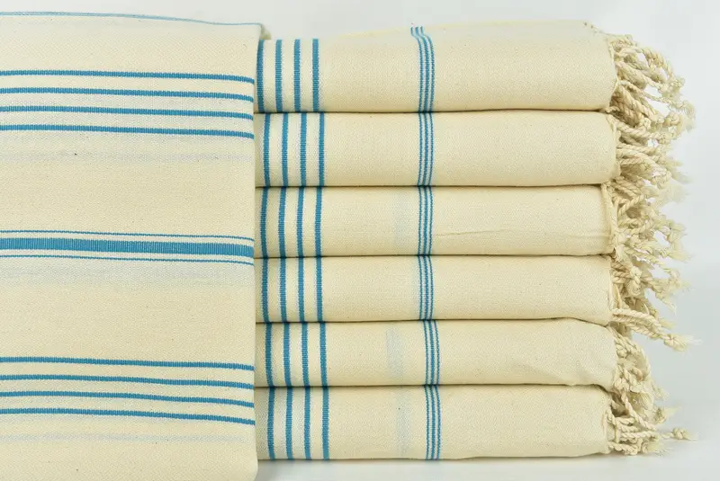 Peshtemal Towel, Turkish bath towel for spa, Organic Beach Towel, Sand-resistant towel, 70x40 Linen Striped Towel, Grandma Gift, Summer Gift - 1