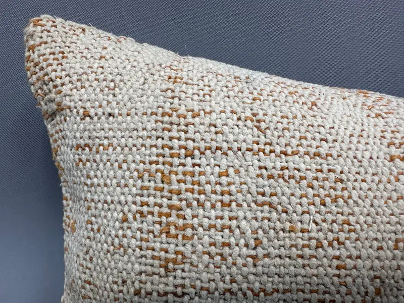 Antique Pillows, Cushion, Floor Cushion Cover, Pattern Throw Pillow Cover, 8x16 Beige Pillow Cover, Handmade Kilim Cushion, Kilim Cushion Sham - 5