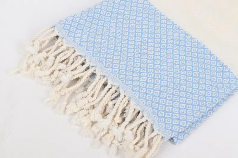Custom Name Towel, 70x36 Linen Diamond Towel, Peshtemal Towel, Travel Towel, Holiday Towel, Travel towel, Personalized Towel, Wedding Gift For Bride - 7