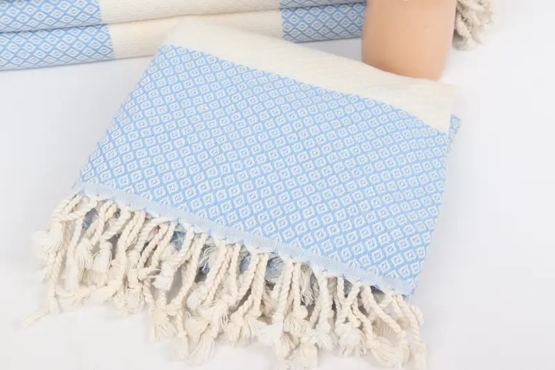 Custom Name Towel, 70x36 Linen Diamond Towel, Peshtemal Towel, Travel Towel, Holiday Towel, Travel towel, Personalized Towel, Wedding Gift For Bride - 5