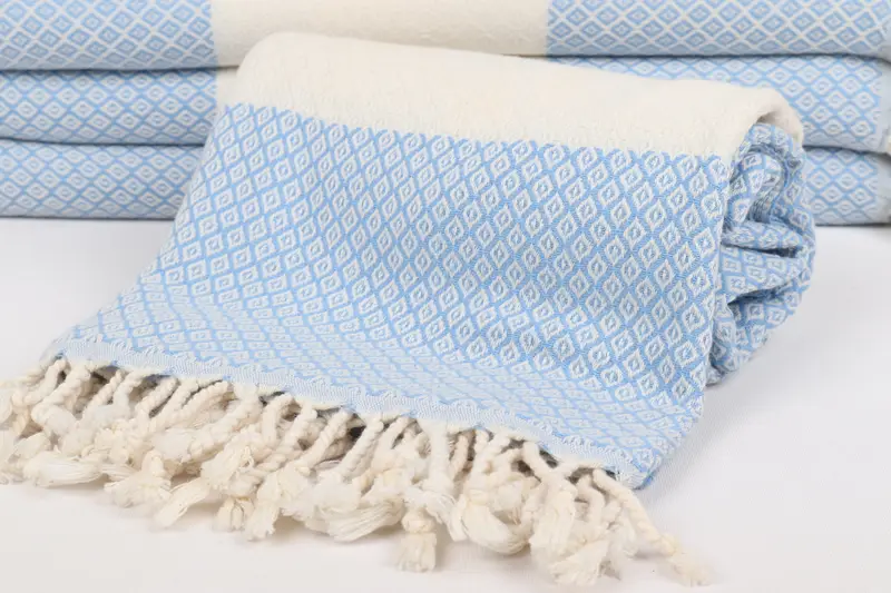 Custom Name Towel, 70x36 Linen Diamond Towel, Peshtemal Towel, Travel Towel, Holiday Towel, Travel towel, Personalized Towel, Wedding Gift For Bride - 4