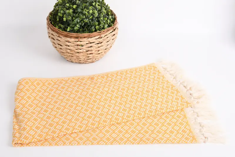 Personalized Kitchen Towel, Kitchen Towel, Small Bath Towels, Organic Tea Towel, Bridal Shower Gifts, Summer Gift, 38x20 Cotton Diamond Towel - 4