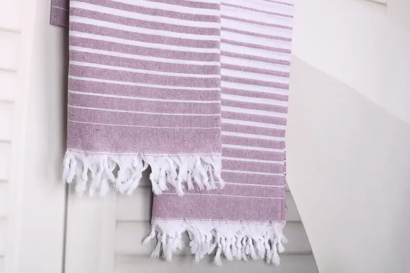 Absorbent Turkish towel, 70x40 Cotton Striped Towel, Family Gift Basket, Turkish hand towel, Custom Turkish Towel, Bachelor Gift, Custom Gift - 8
