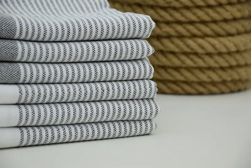 Sand-resistant towel, Bridesmaid Gifts, Fringed Turkish peshtemal beach towel USA, Absorbent towel, Peshtemal, Gym Towel, 70x36 Cotton Striped Towel - 1