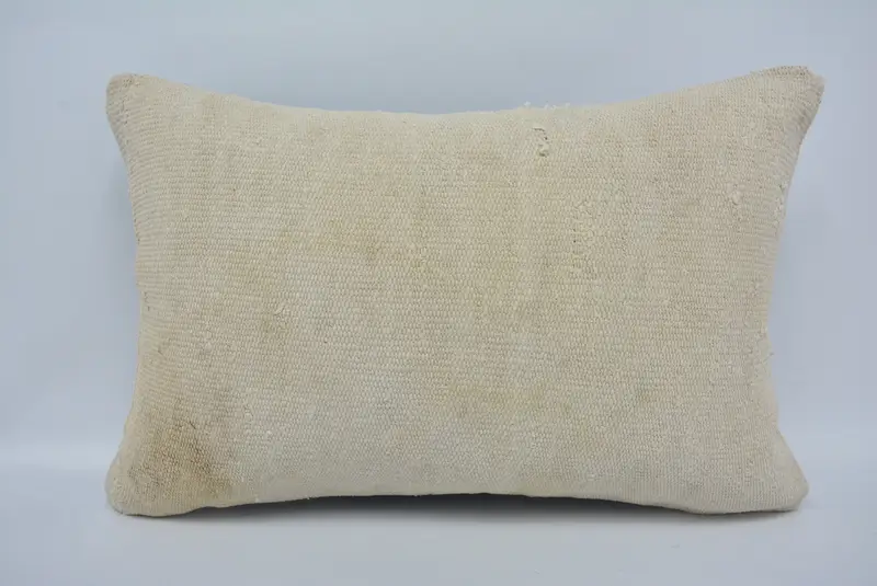 Pillow for Sofa, 16x24 Beige Pillow Cover, Luxury Cushion Cover, Cushion Cover, Aztec Cushion, Antique Pillows, Vintage Kilim Pillow - 1