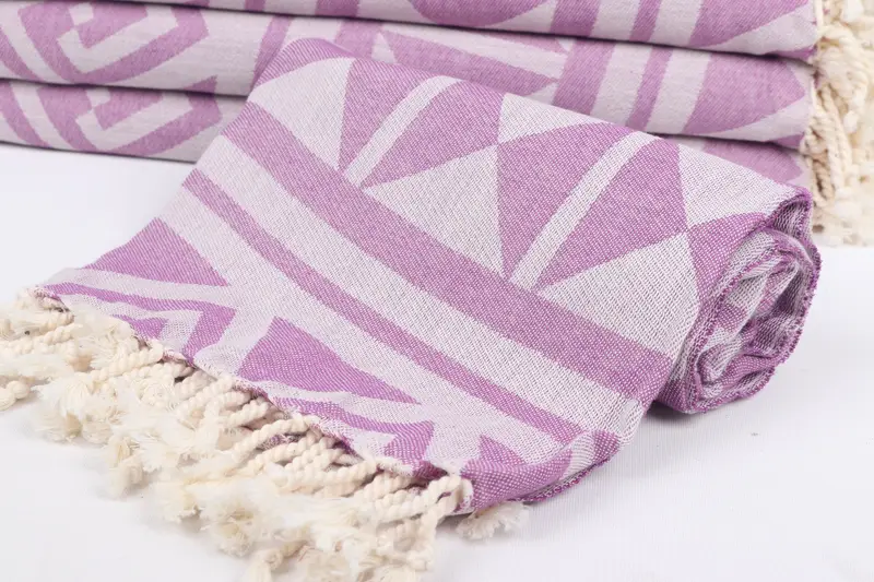 Handmade Gift, Spa Towel, Custom Beach Towels, 68x40 Cotton Geometric Towel, Baby Boy Gift, Turkish bath towel, Girl Trip Party Favor, Custom Towel - 5