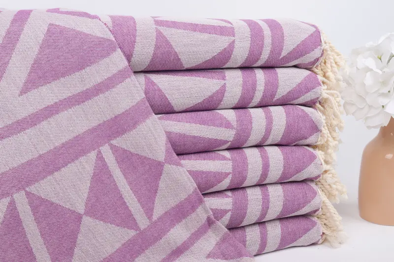 Handmade Gift, Spa Towel, Custom Beach Towels, 68x40 Cotton Geometric Towel, Baby Boy Gift, Turkish bath towel, Girl Trip Party Favor, Custom Towel - 2