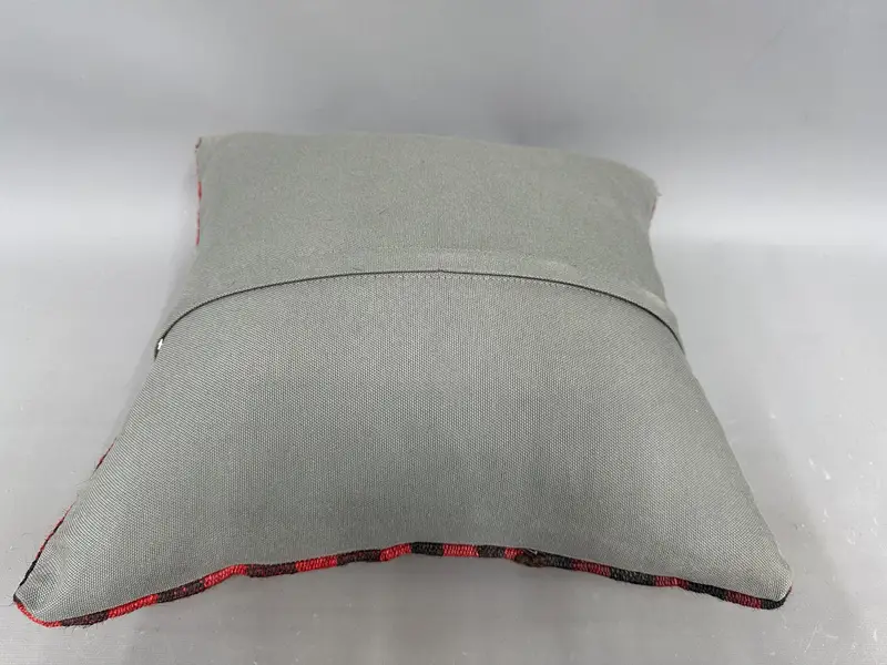 Outdoor Patio Cushion Case, Pillow for Sofa, Outdoor Pillow Case, Boho Pillow, 18x18 Red Pillow Sham, Kilim Cushion Sham, Cushion Case - 7