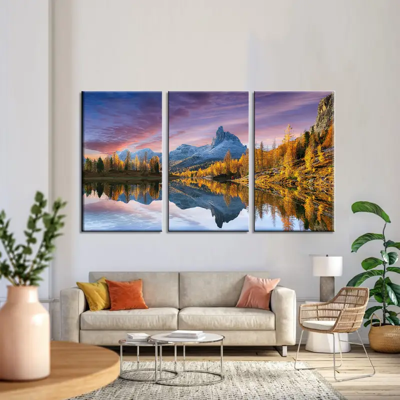 Lake Braies Dolomites, Italy Canvas Print, Mountain Canvas, Lake Canvas Print, Beautiful Sky Canvas, Landscape Canvas, Skyline Canvas - 2