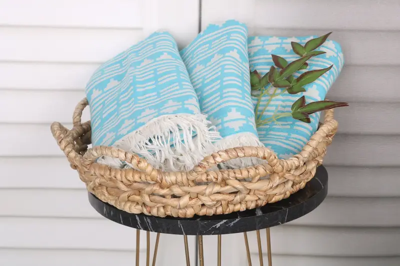 Gym Towel, First Wedding Anniversary Gift, Bachelorette Gifts, Gift For Bride, Turkish Towel USA, 70x40 Linen Kilim Design Towel, Best Beach Towel - 6