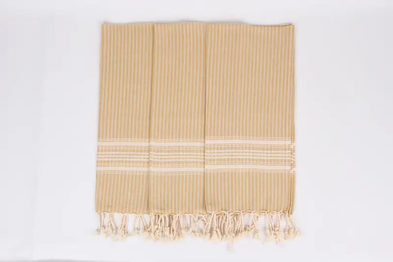 Custom Hand Towel, Summer Gift, Monogram Hand Towel, Spa Towel, Wedding Gift, Organic Towel, Memorial Gift, Gift For Her, 40x18 Cotton Striped Towel - 7