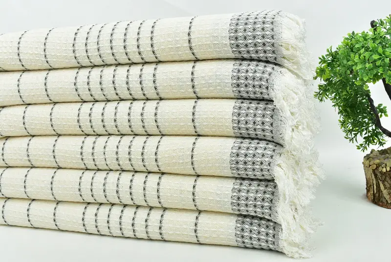 Erkek arkadaş hediyesi, özel el havlu, misafir havlu, kişiselleştirilmiş mutfak havlu, küçük banyo havlu, 40x20 pamuk waffle havlu, düğün duş hediyesi - 3
