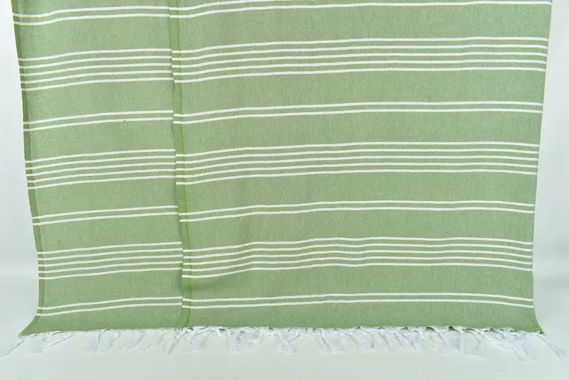 Bedspread, Woven Blanket, 96x70 Cotton Striped Towel, Oversized Beach Towel, Decorative Blanket, Embroidery Bedspread, Turkish Cotton Throw Blanket - 7