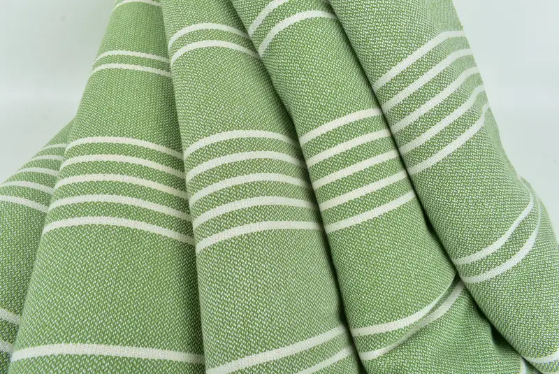 Bedspread, Woven Blanket, 96x70 Cotton Striped Towel, Oversized Beach Towel, Decorative Blanket, Embroidery Bedspread, Turkish Cotton Throw Blanket - 5