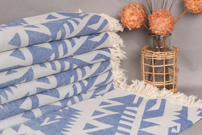 Turkish bath towel, Christmas Gift, Bachelorette Party Favors, 76x40 Cotton Geometric Towel, Gift For Her, Girls Weekend Getaways Ideas, Pool Towels - 2