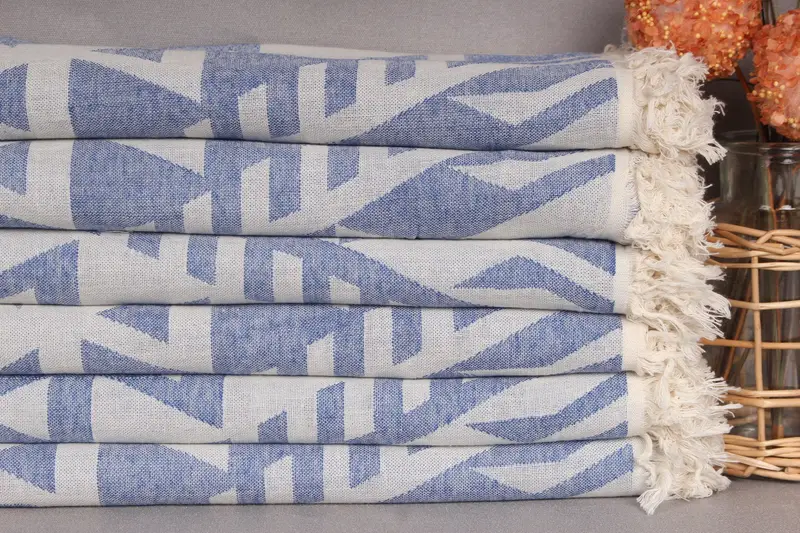 Turkish bath towel, Christmas Gift, Bachelorette Party Favors, 76x40 Cotton Geometric Towel, Gift For Her, Girls Weekend Getaways Ideas, Pool Towels - 3